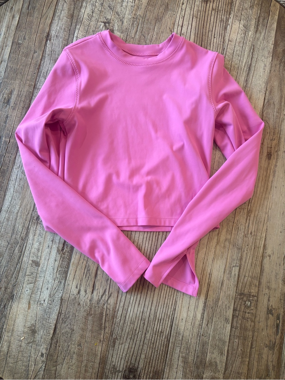 Nike Women's Pink Long-Sleeve dri fit Top